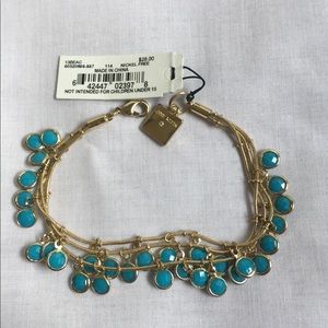 ANNE KLEIN bracelet color blue and gold